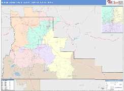 Bend-Redmond Metro Area Digital Map Color Cast Style